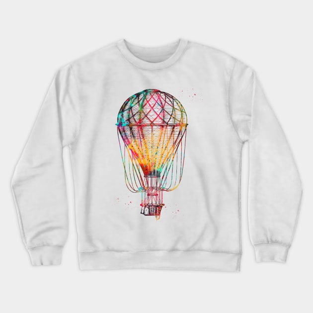 Hot air balloon Crewneck Sweatshirt by erzebeth